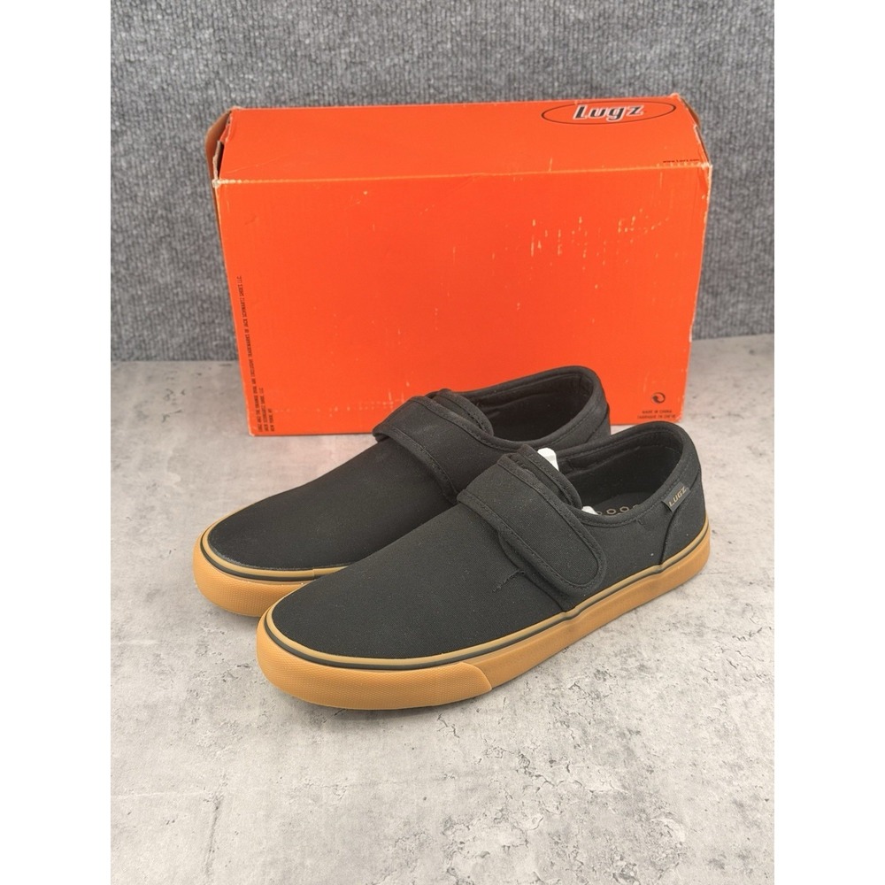 Lugz Men's Clipper Sneakers Size 8.5 New Black Gum Shoes